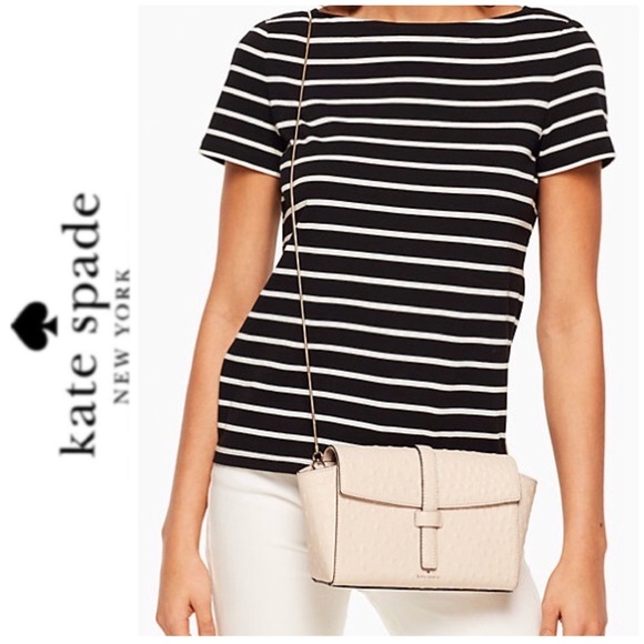 NWT Kate spade leather gold chain bag beige - Picture 2 of 7
